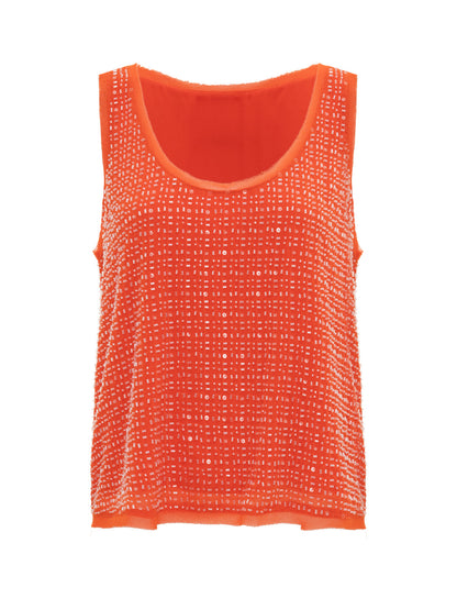 THE BECOMING BEAD SHELL HIBISCUS ORANGE - Sanctuary Clothing
