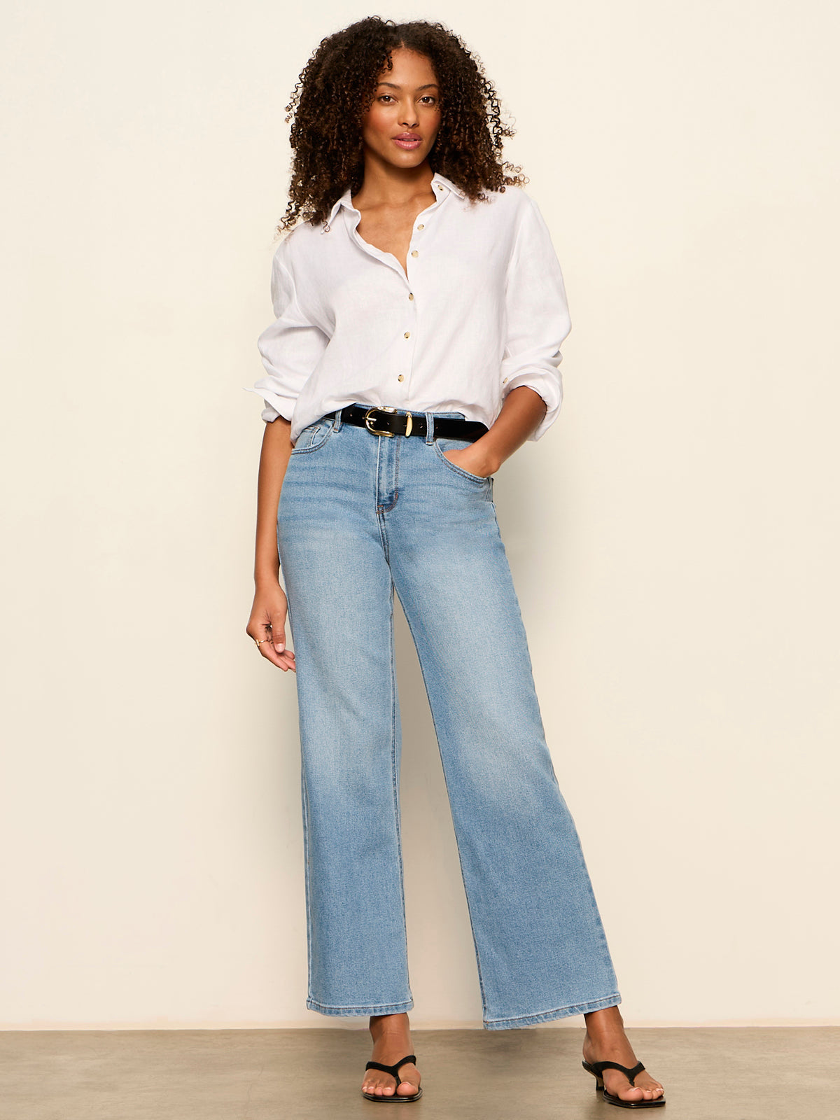 MORE LOVE LINEN TIE TOP WHITE - Sanctuary Clothing