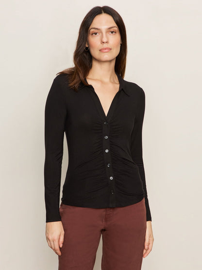 DREAMGIRL BUTTON UP BLACK - Sanctuary Clothing