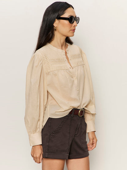 GIVING THE MOST PINTUCK SHIRT RICH COLLAGEN - Sanctuary Clothing