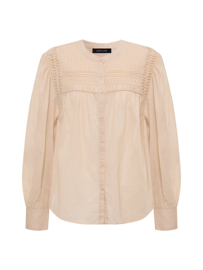 GIVING THE MOST PINTUCK SHIRT RICH COLLAGEN - Sanctuary Clothing