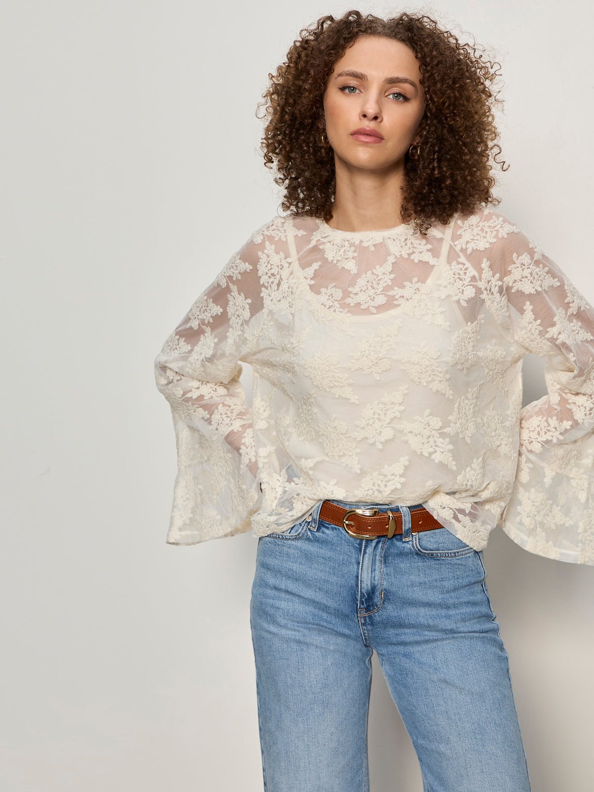BOHO LACE TOP VINTAGE IVORY - Sanctuary Clothing