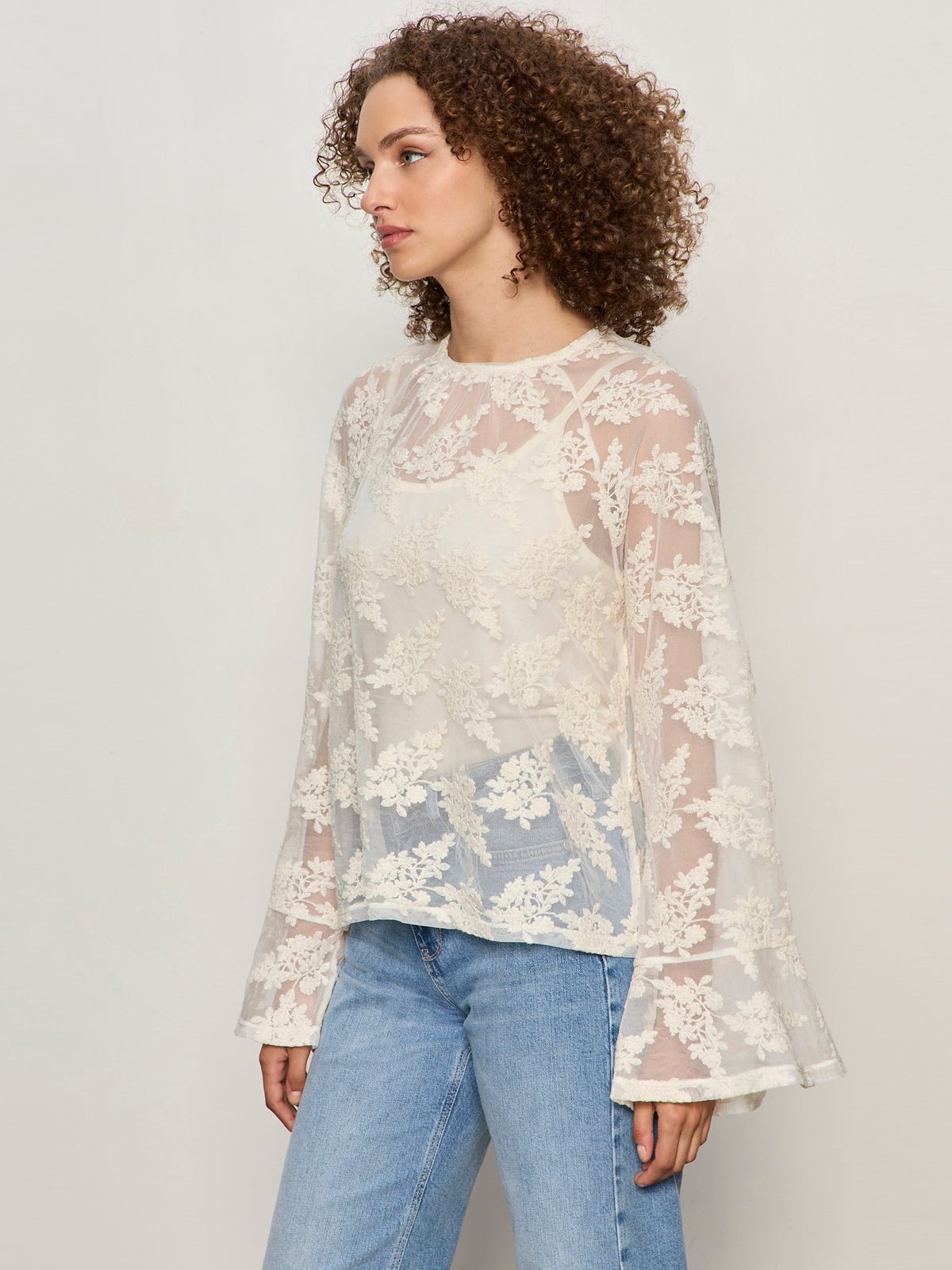 BOHO LACE TOP VINTAGE IVORY - Sanctuary Clothing