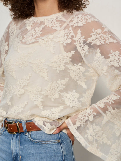 BOHO LACE TOP VINTAGE IVORY - Sanctuary Clothing