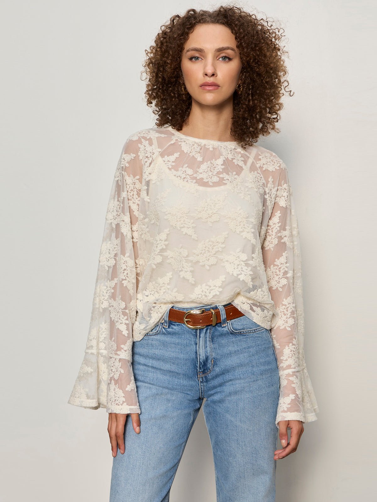 BOHO LACE TOP VINTAGE IVORY - Sanctuary Clothing
