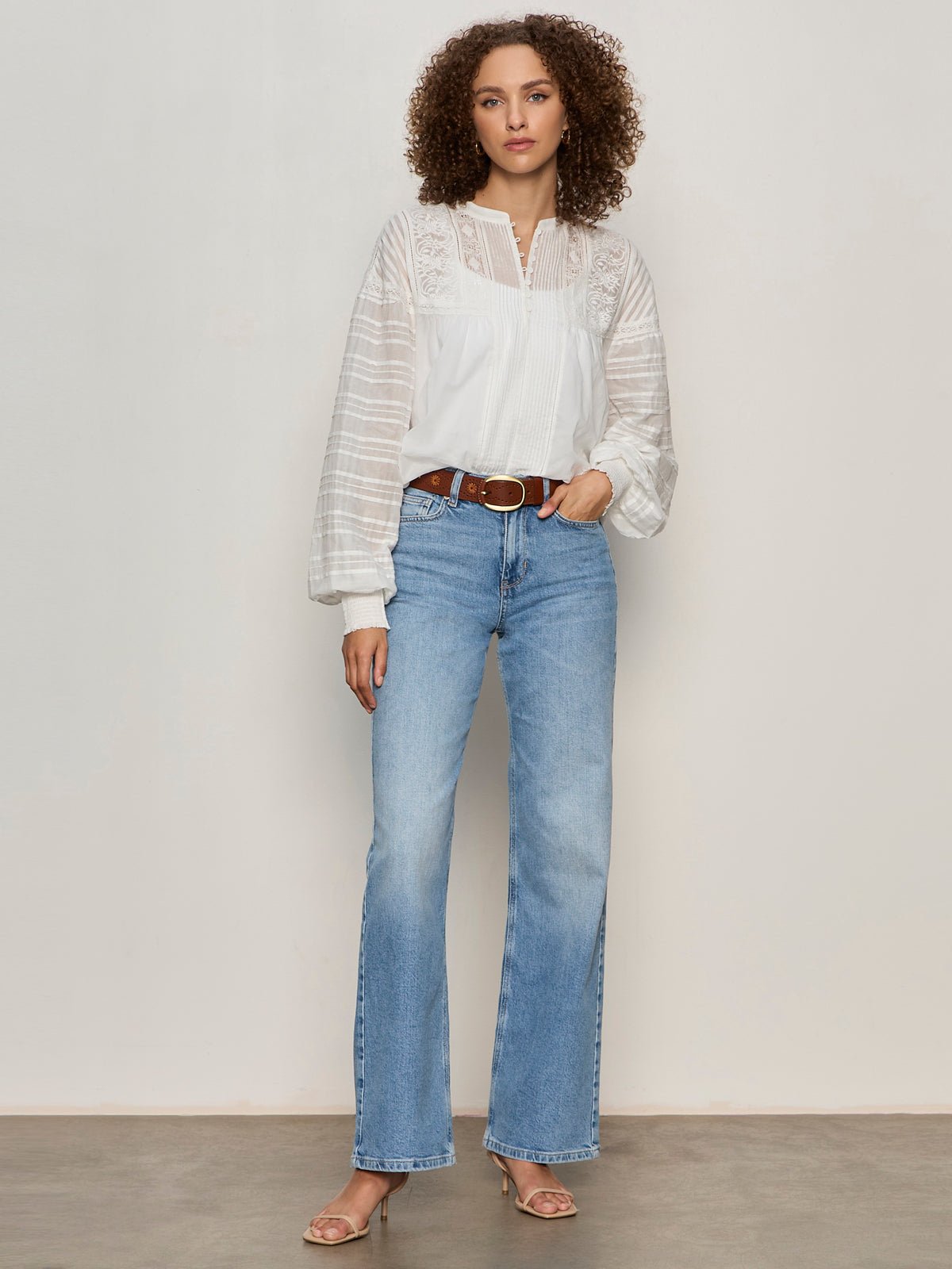 ADORE YOU EMBROIDERED BLOUSE WHITE - Sanctuary Clothing