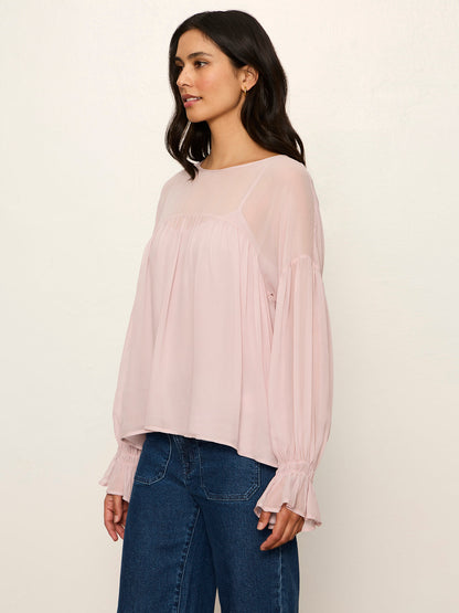 KEEPSAKE VOLUME BLOUSE DRIED PETAL - Sanctuary Clothing