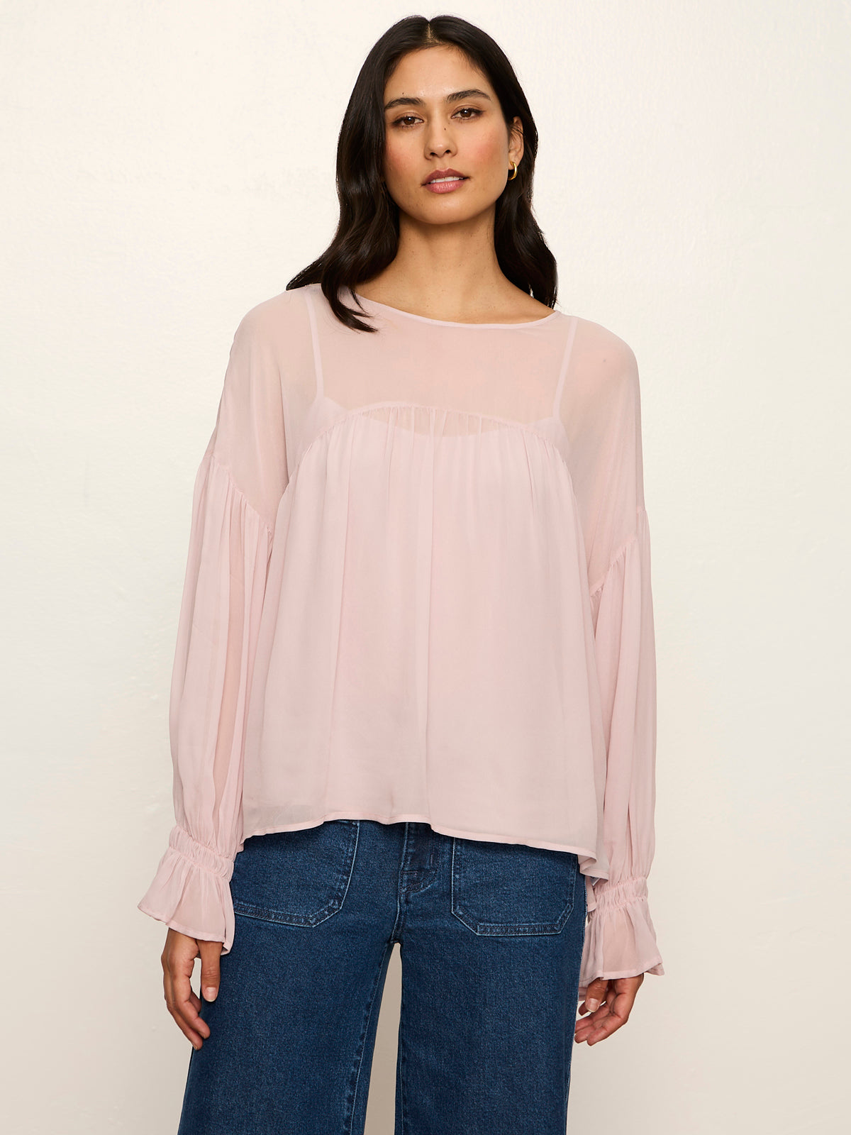 KEEPSAKE VOLUME BLOUSE DRIED PETAL - Sanctuary Clothing