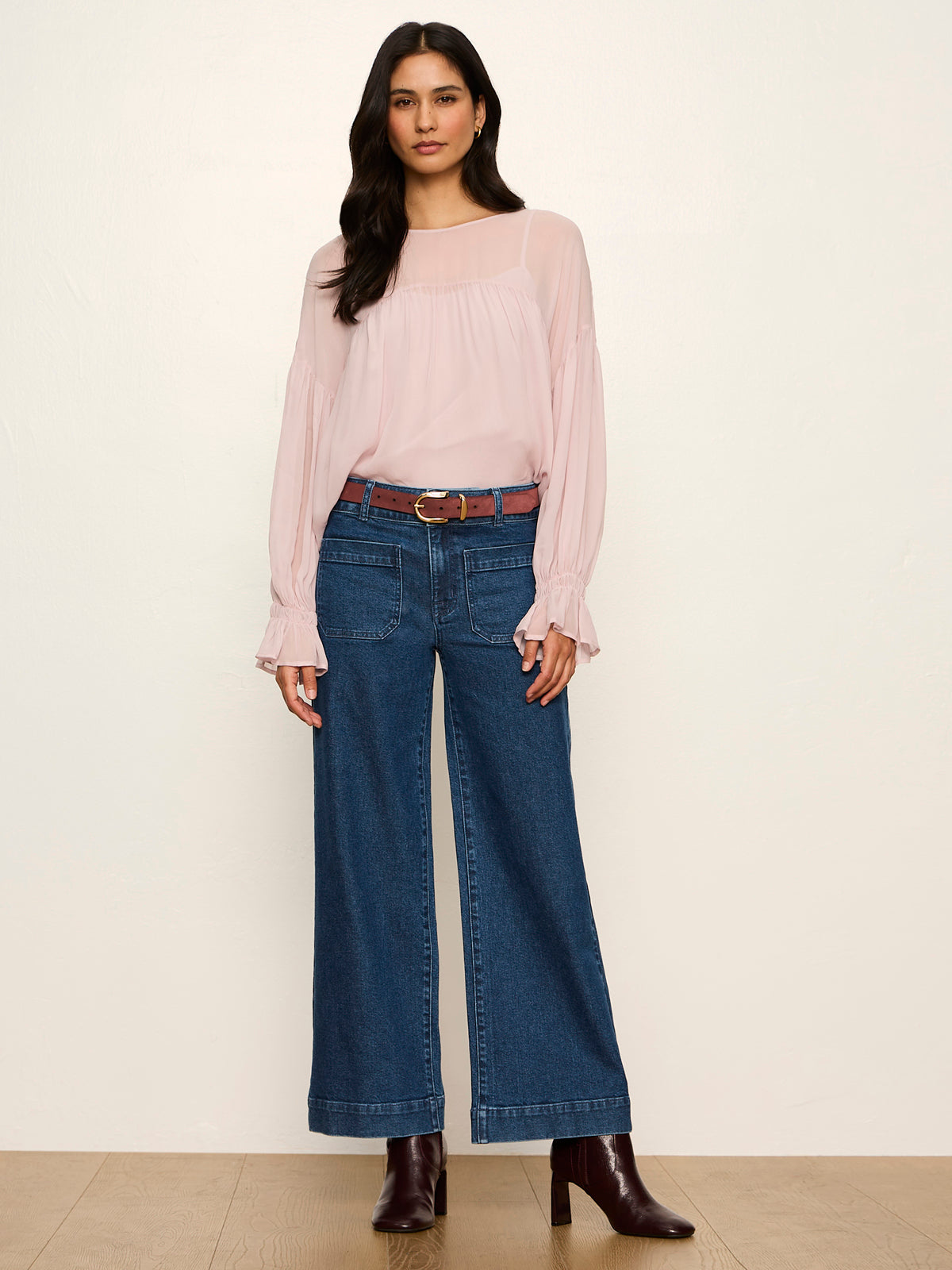 KEEPSAKE VOLUME BLOUSE DRIED PETAL - Sanctuary Clothing