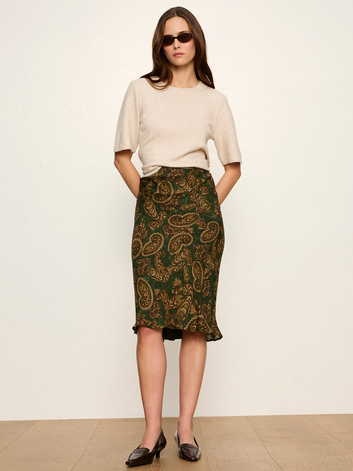 The Fall Essential Midi Skirt Decoratif - Sanctuary Clothing