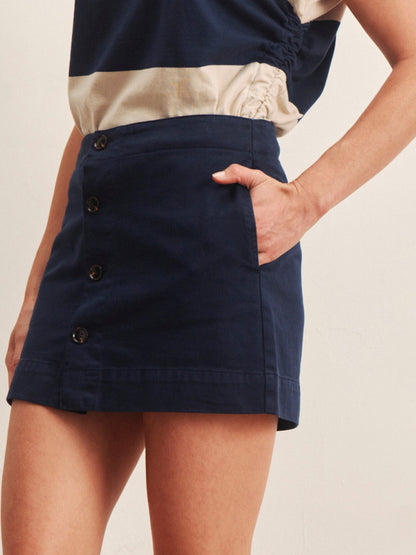 MILA MINI SKIRT NAVY BLAZER - Sanctuary Clothing
