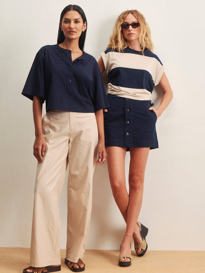 MILA MINI SKIRT NAVY BLAZER - Sanctuary Clothing