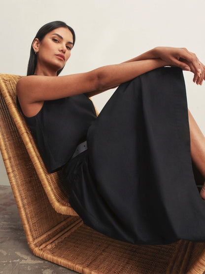 MATTER OF TIME POPLIN SKIRT BLACK - Sanctuary Clothing