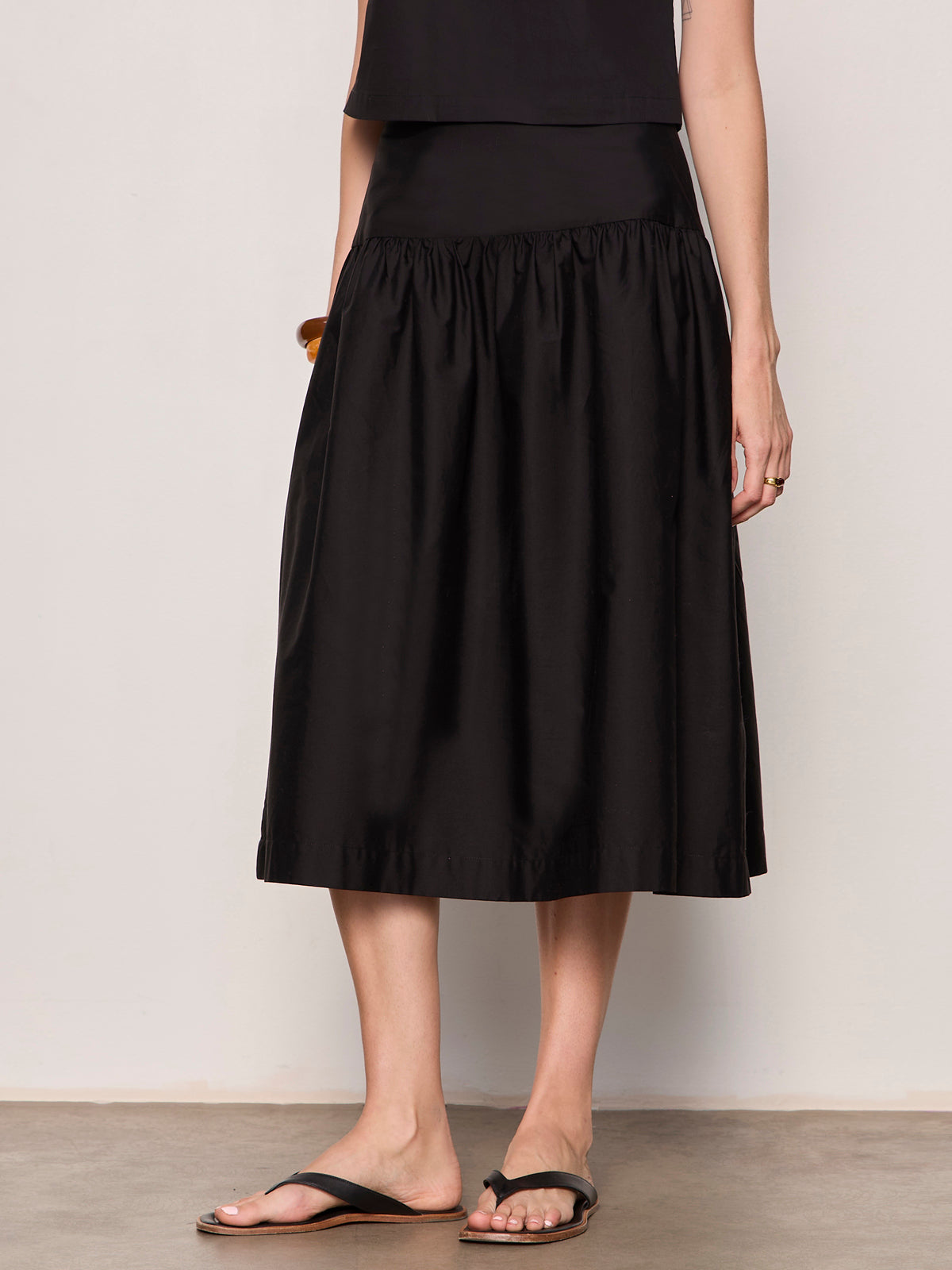 MATTER OF TIME POPLIN SKIRT BLACK - Sanctuary Clothing