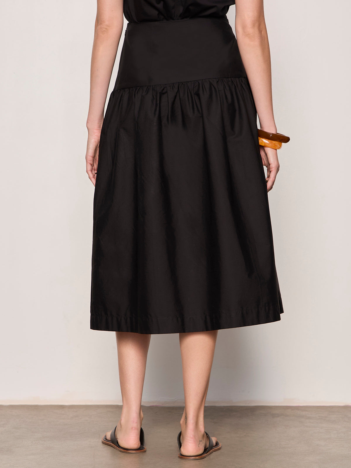 MATTER OF TIME POPLIN SKIRT BLACK - Sanctuary Clothing