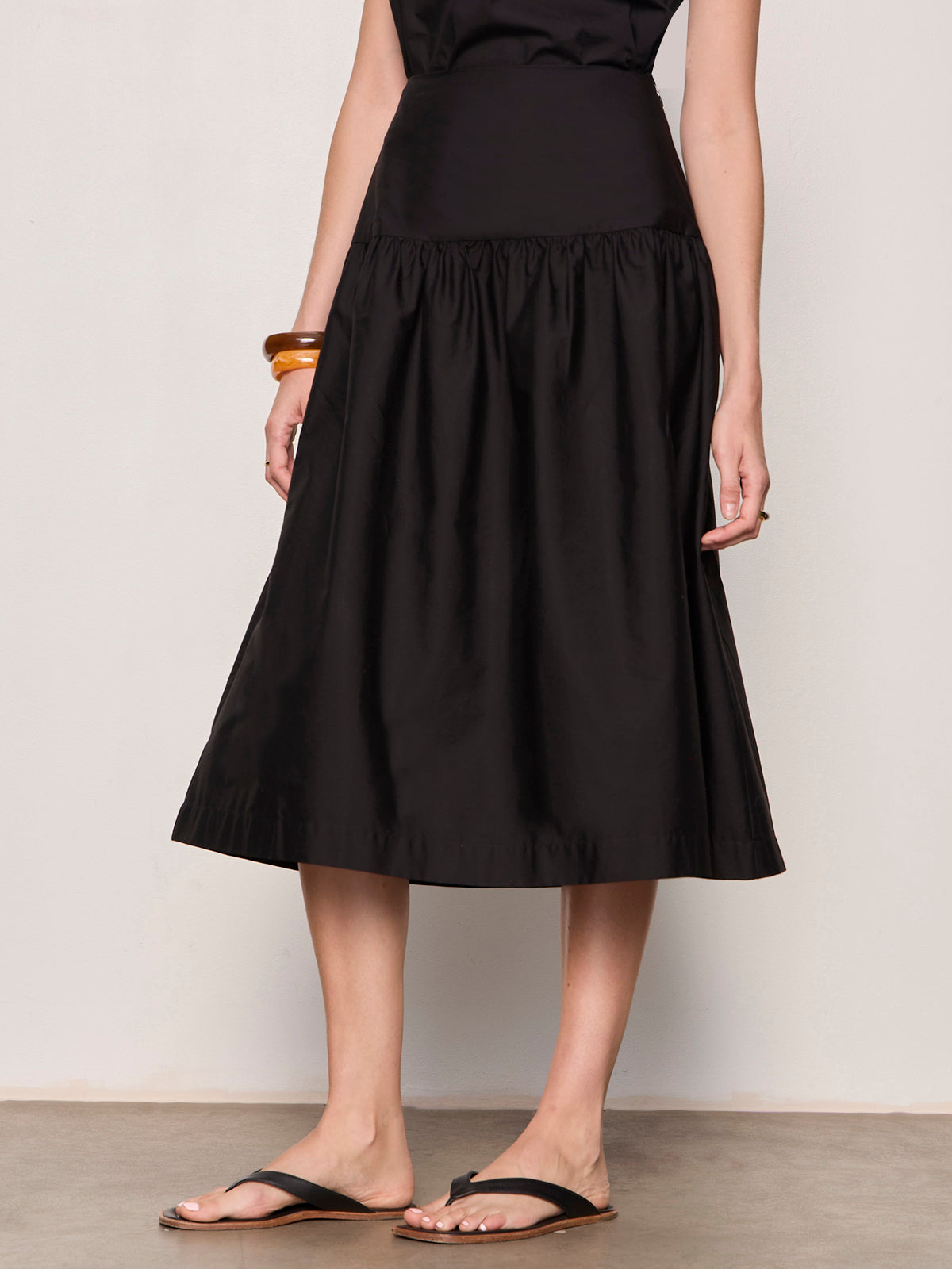 MATTER OF TIME POPLIN SKIRT BLACK - Sanctuary Clothing