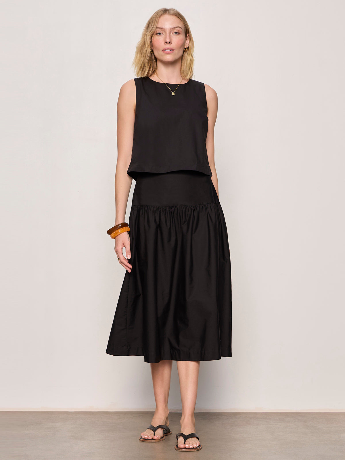 MATTER OF TIME POPLIN SKIRT BLACK - Sanctuary Clothing