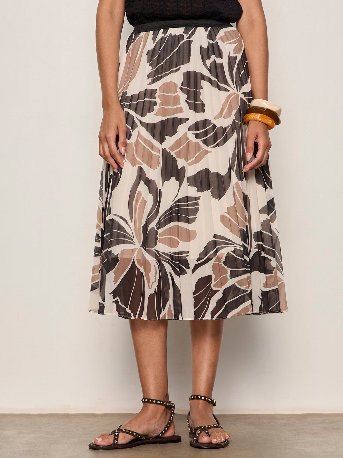NOSTALGIA PLEATED MIDI SKIRT LOTUS - Sanctuary Clothing