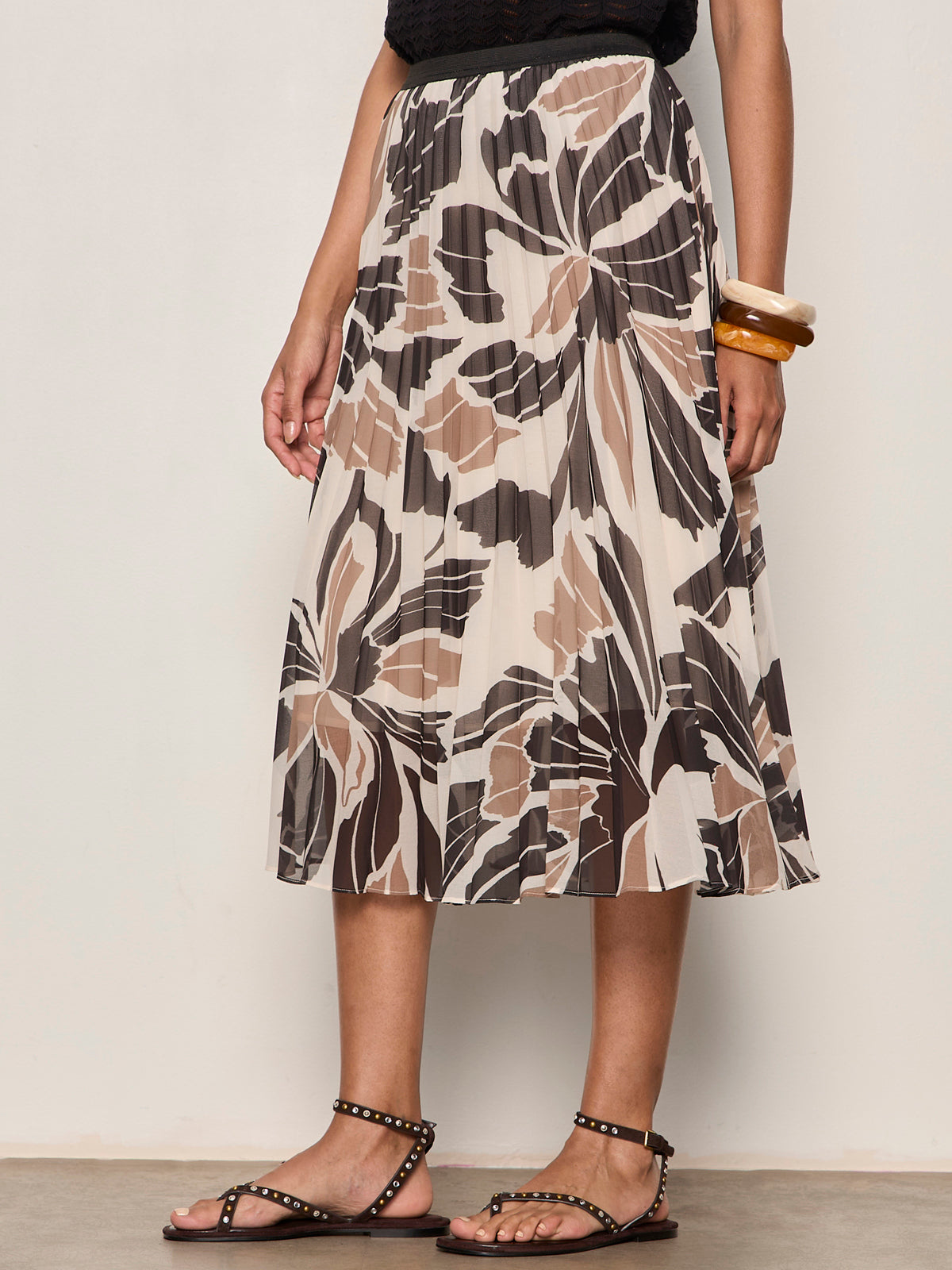 NOSTALGIA PLEATED MIDI SKIRT LOTUS - Sanctuary Clothing