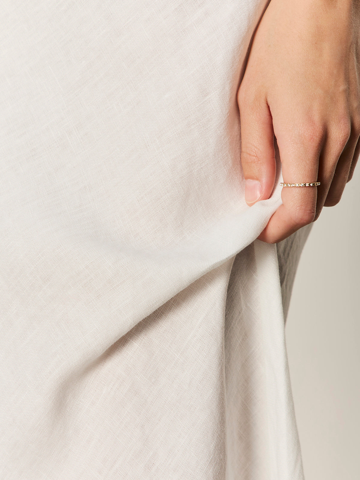 EVERYDAY LINEN SLIP SKIRT WHITE - Sanctuary Clothing