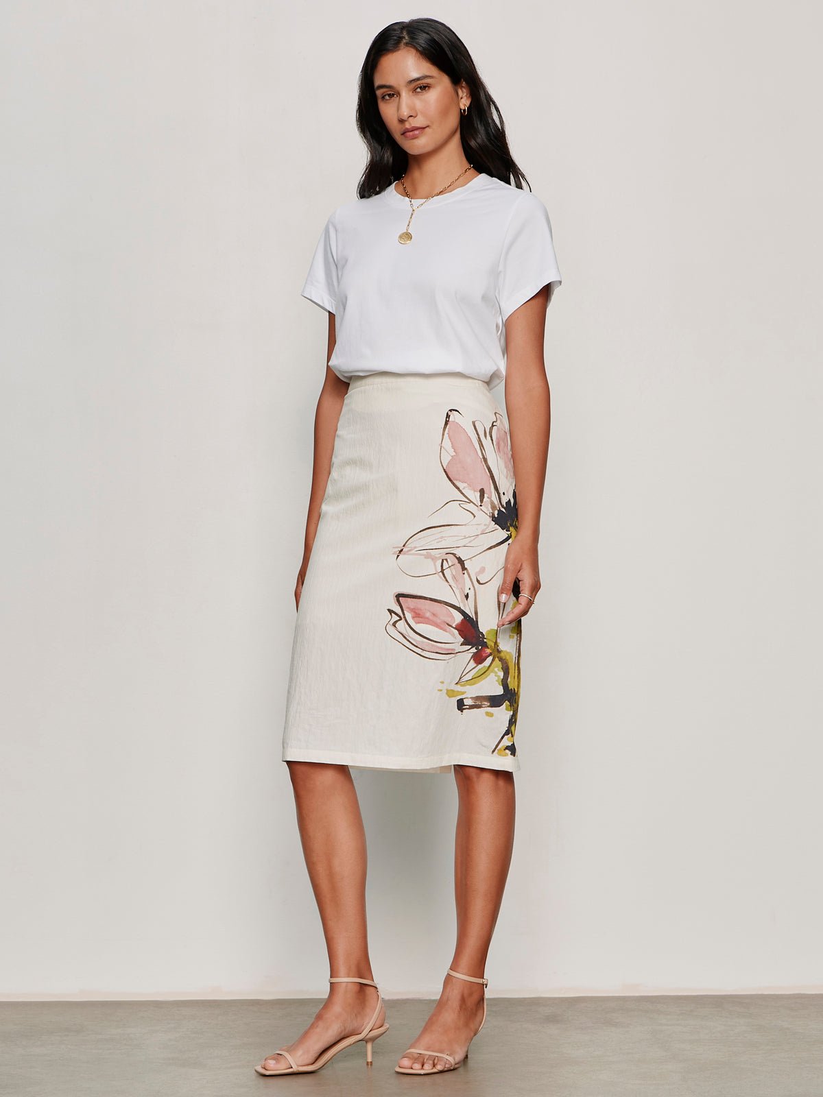 Spring Fleur Pencil Skirt Fleur - Sanctuary Clothing