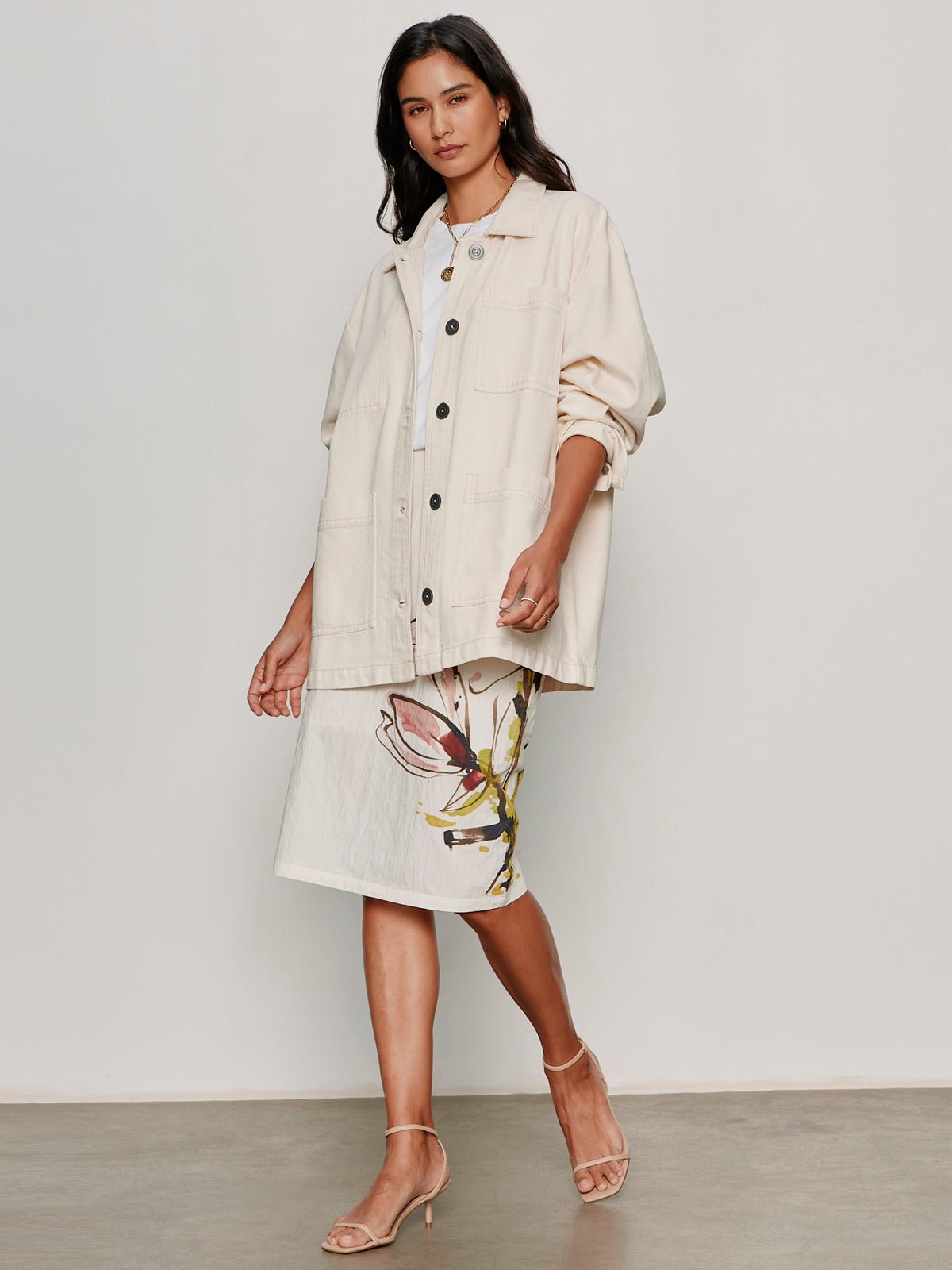 Spring Fleur Pencil Skirt Fleur - Sanctuary Clothing
