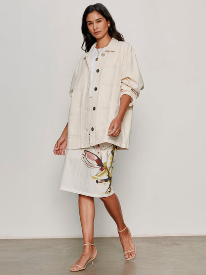 Spring Fleur Pencil Skirt Fleur - Sanctuary Clothing