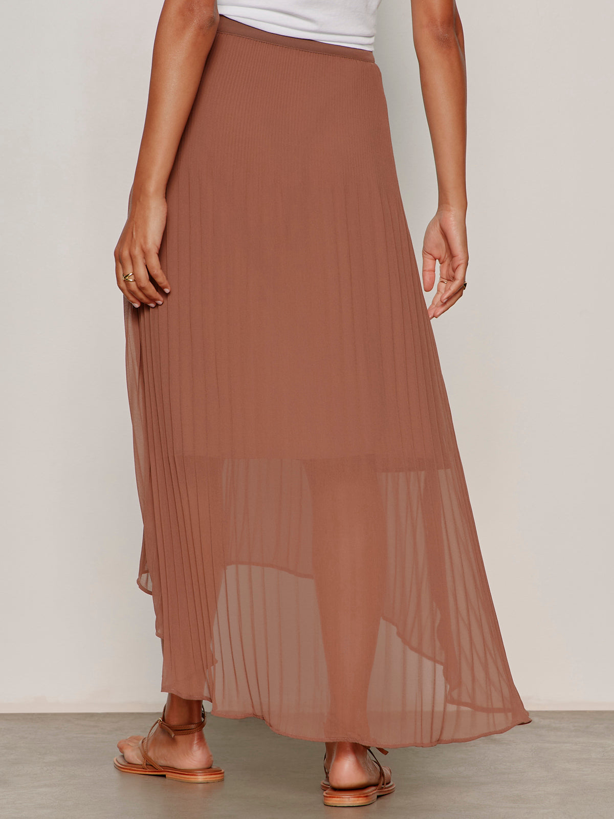 MEANT TO BE PLEATED MIDI SKIRT MUD BATH - Sanctuary Clothing