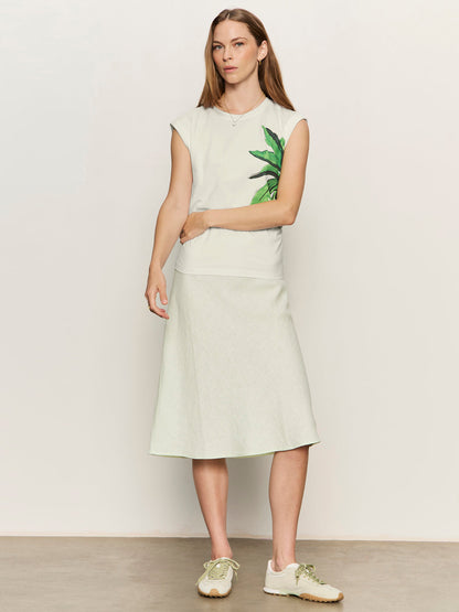 EVERYDAY LINEN SLIP SKIRT GREEN MIST - Sanctuary Clothing
