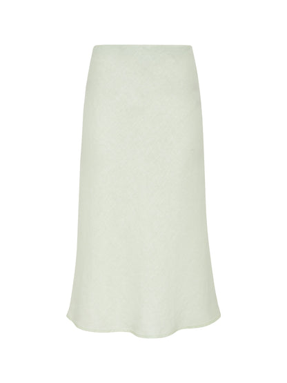 EVERYDAY LINEN SLIP SKIRT GREEN MIST - Sanctuary Clothing