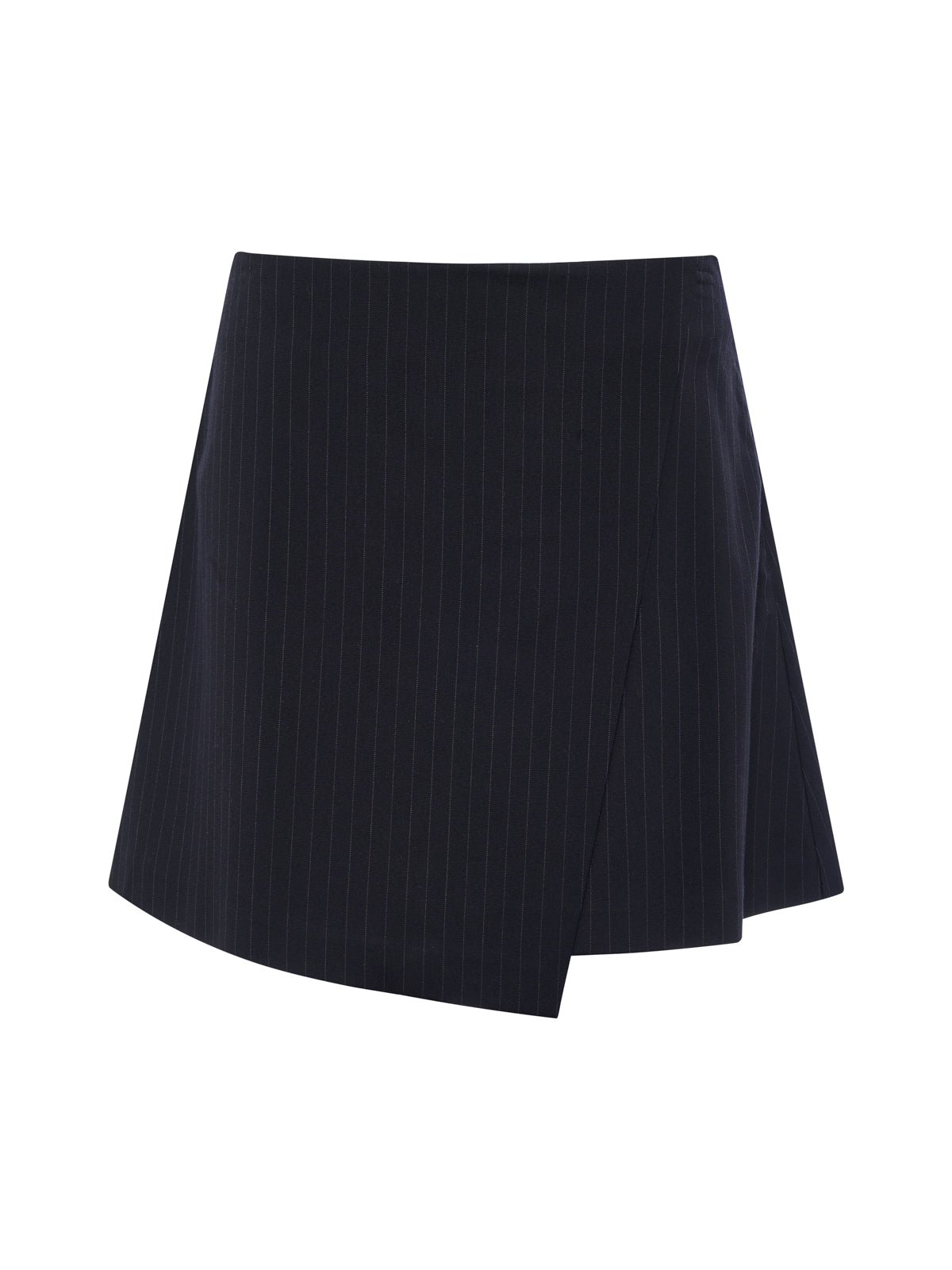 Playfull Mini Skirt Navy Pinstripe - Sanctuary Clothing