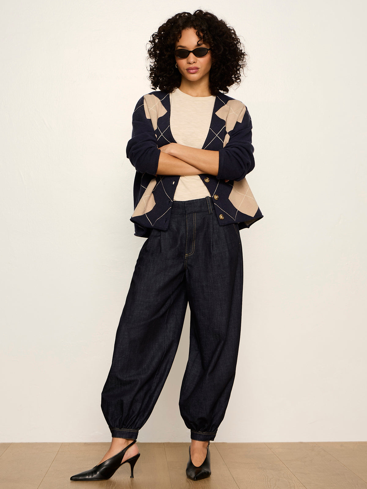Arden Cardigan Loma Argyle - Sanctuary Clothing