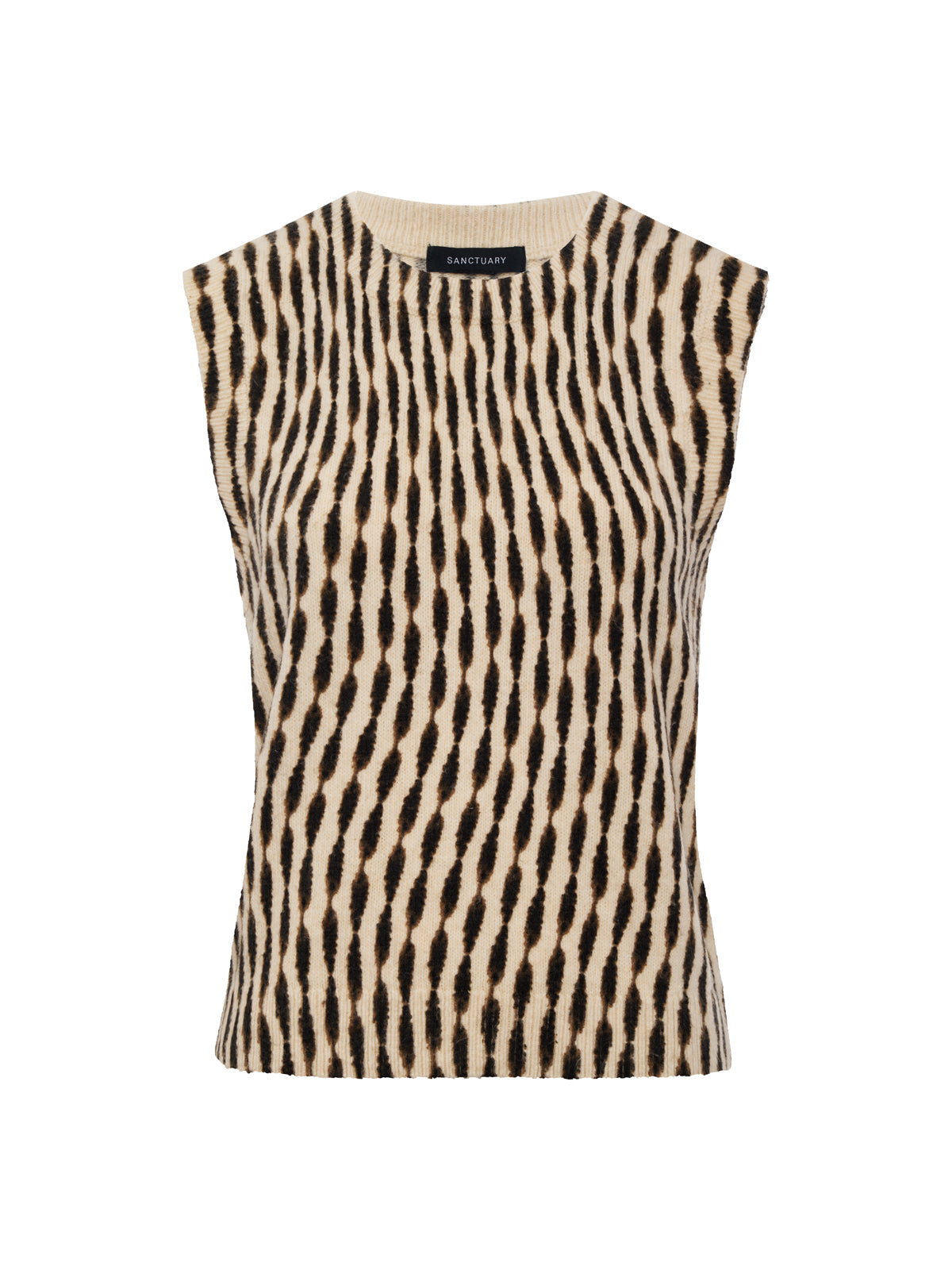 Soft Printed Shell Sweater Inkblot - Sanctuary Clothing