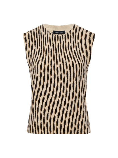Soft Printed Shell Sweater Inkblot - Sanctuary Clothing