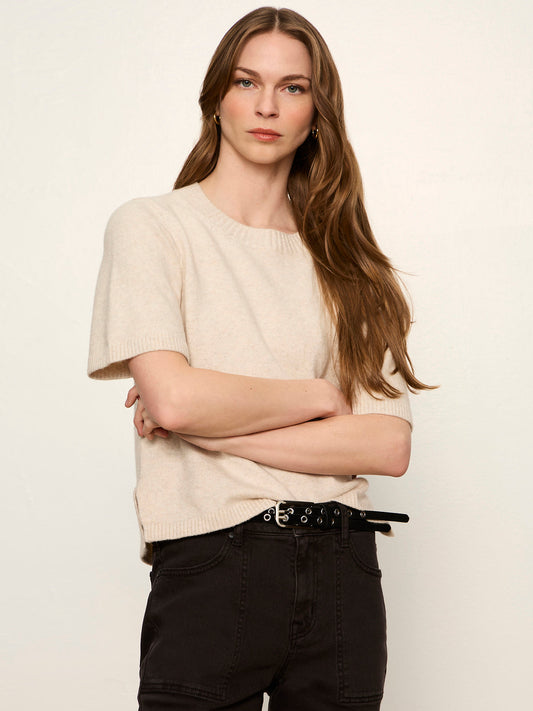 Perfect Sweater Tee Heather Dark Bone - Sanctuary Clothing