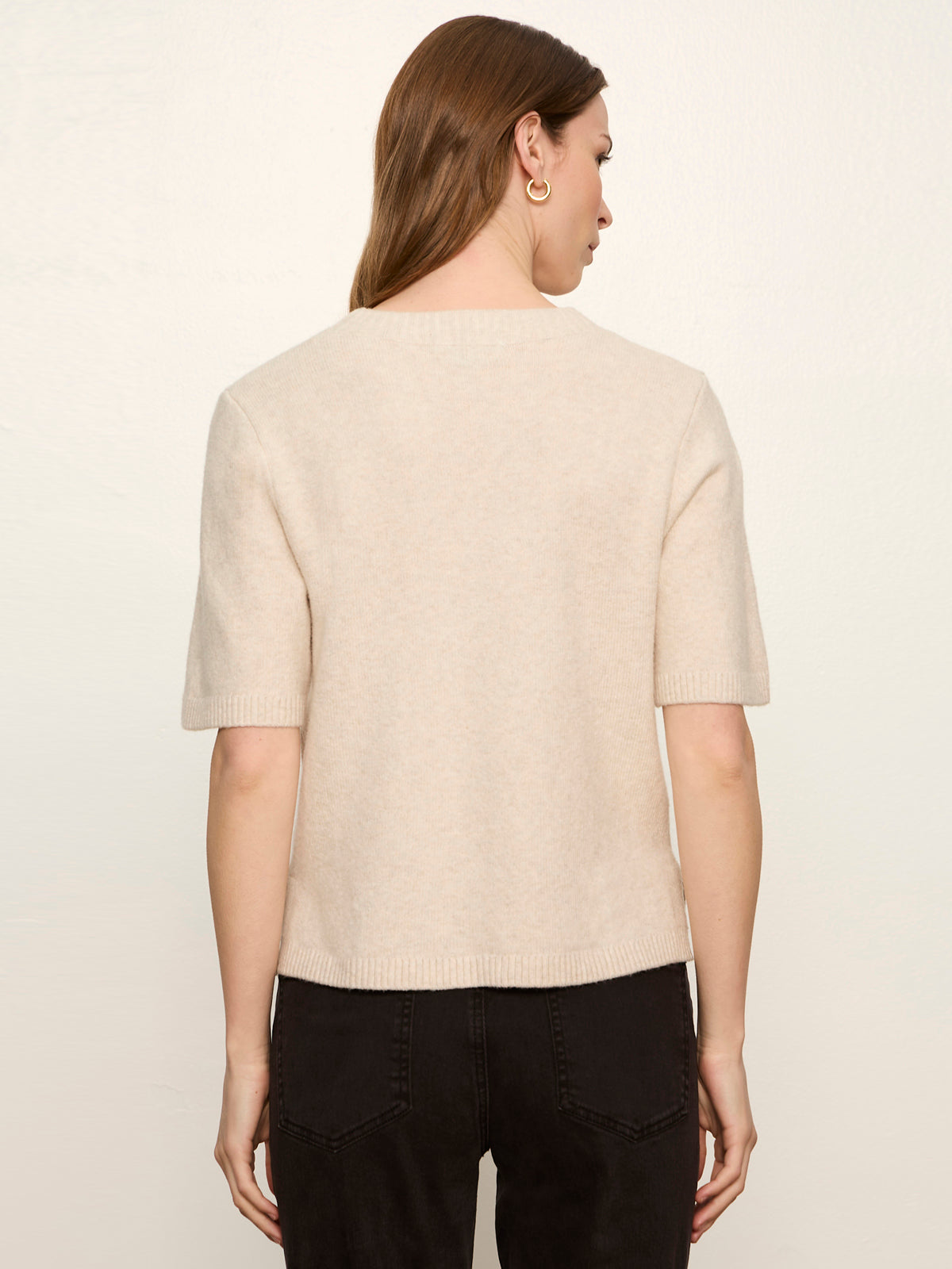 Perfect Sweater Tee Heather Dark Bone - Sanctuary Clothing