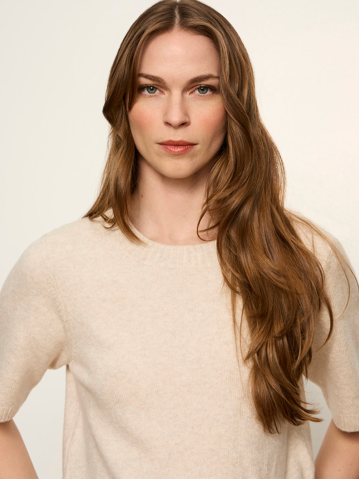 Perfect Sweater Tee Heather Dark Bone - Sanctuary Clothing