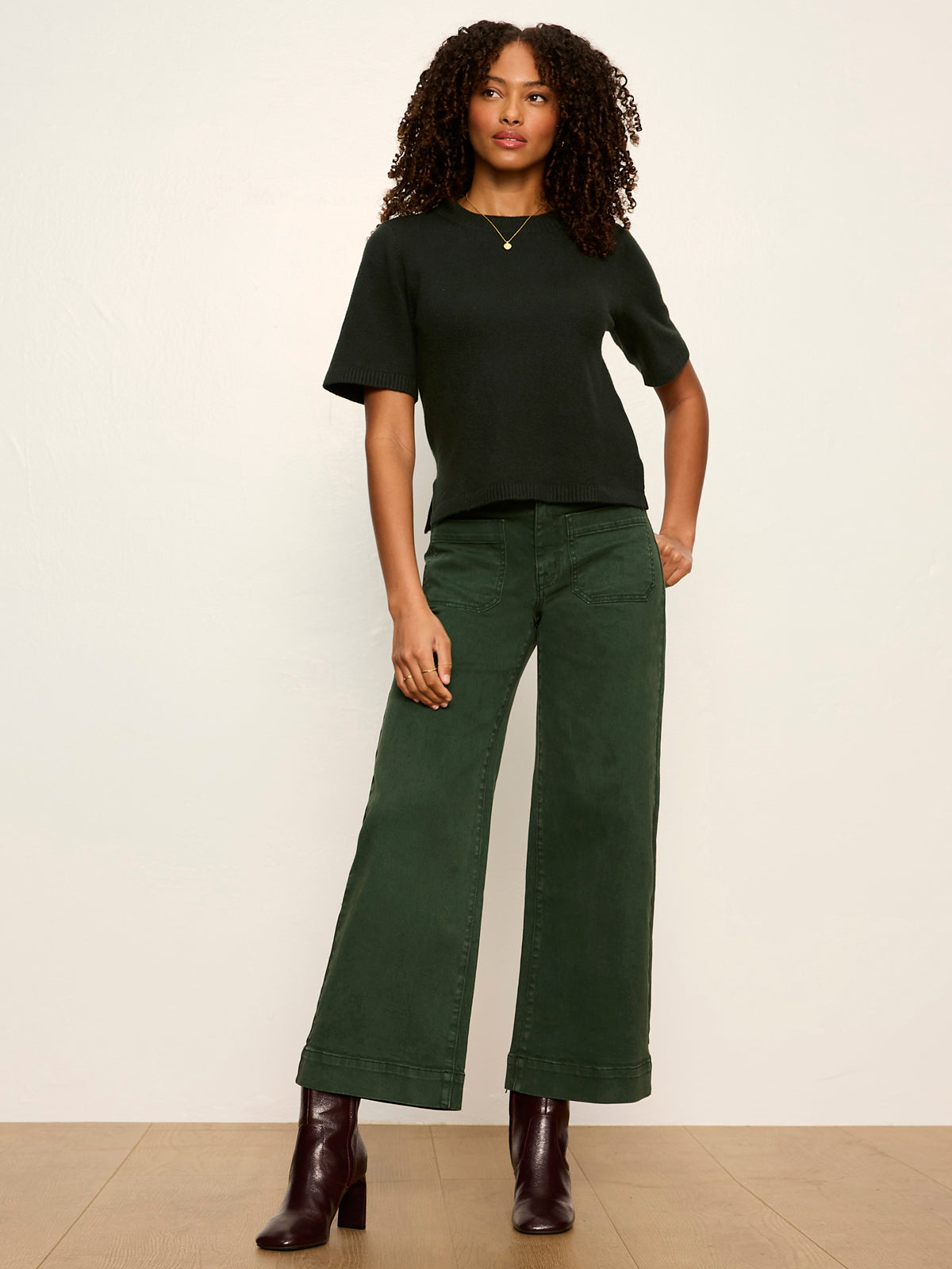 Perfect Sweater Tee Forest - Sanctuary Clothing