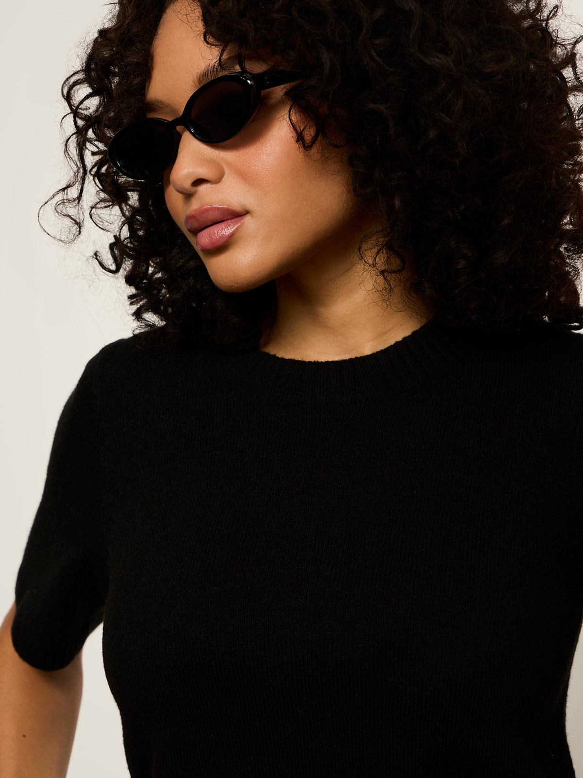 Perfect Sweater Tee Black - Sanctuary Clothing