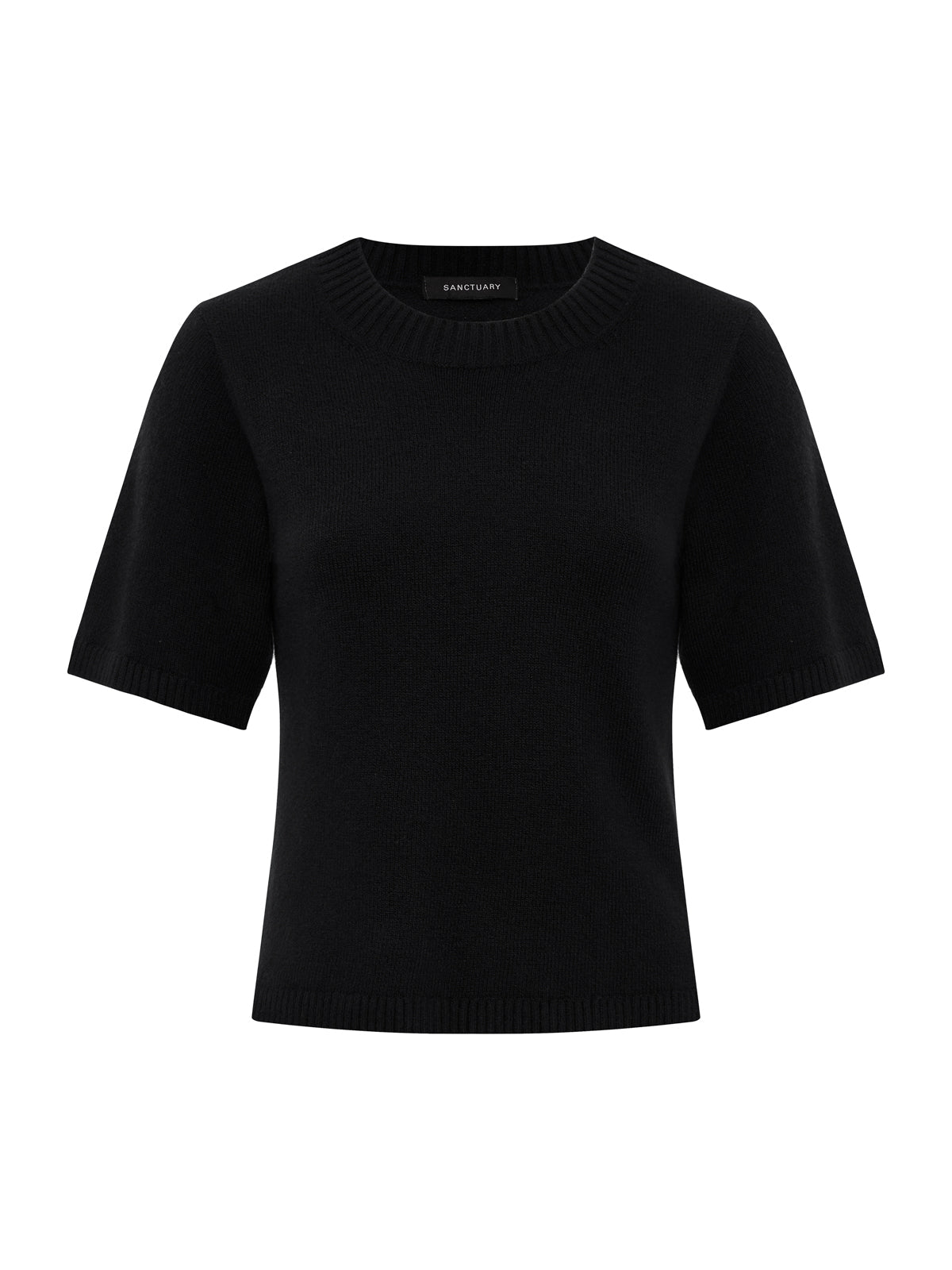 Perfect Sweater Tee Black - Sanctuary Clothing