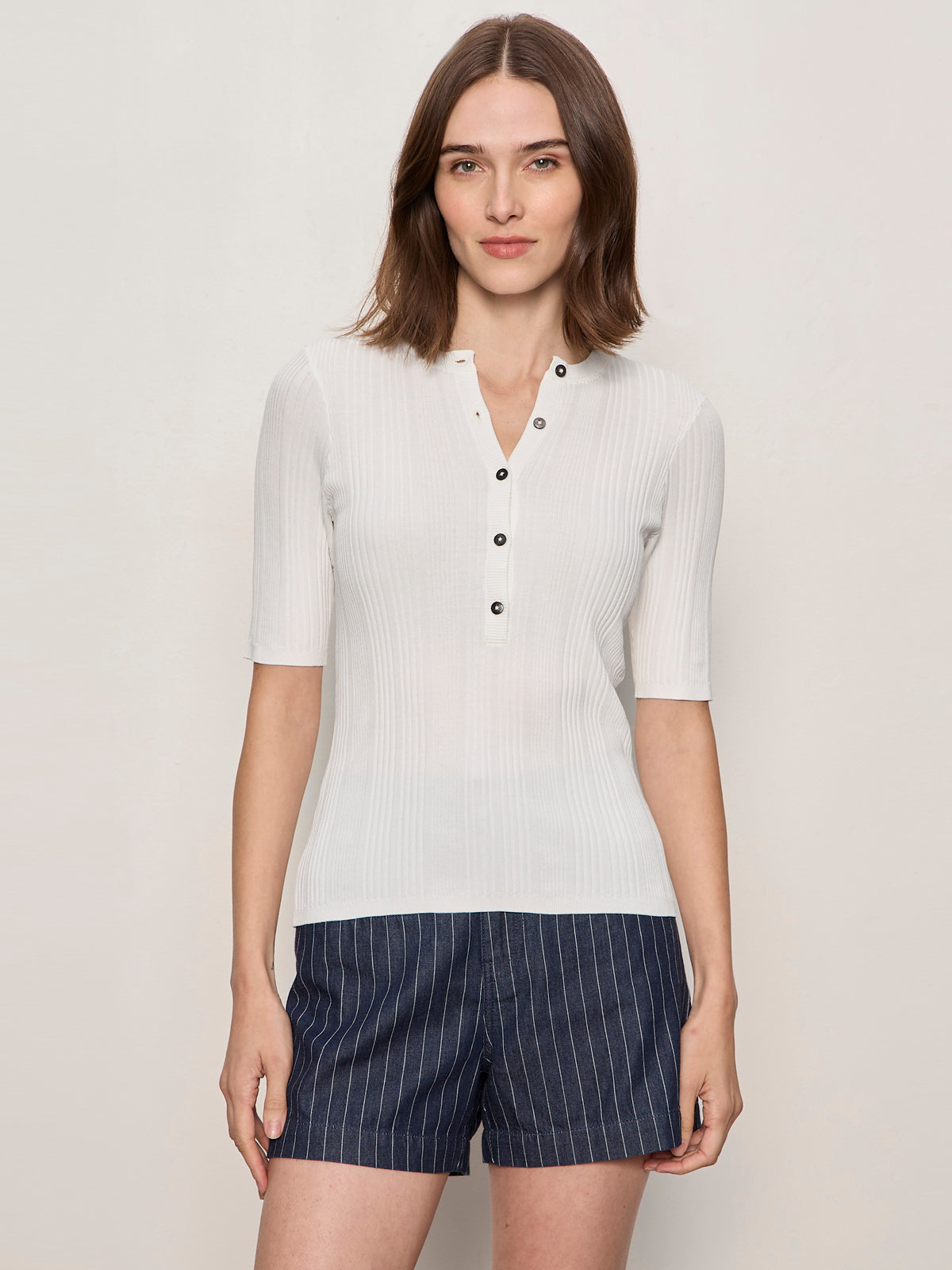 AIR OF EASE HALF SLEEVE TEE CHALK - Sanctuary Clothing
