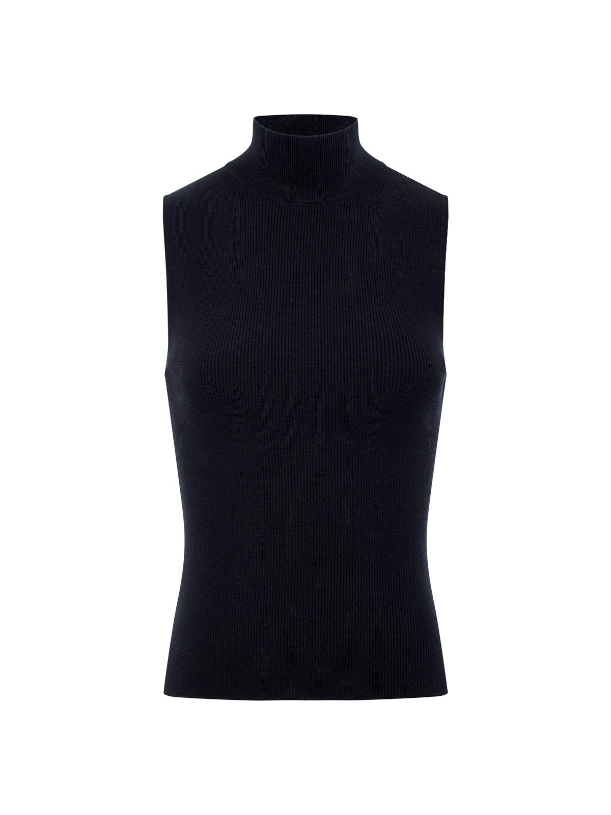Nova Mock Neck Tank Black - Sanctuary Clothing