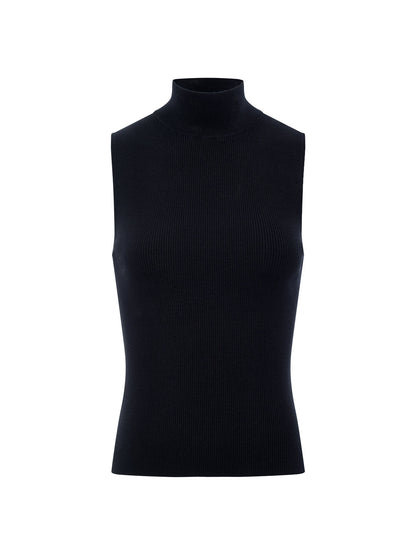 Nova Mock Neck Tank Black - Sanctuary Clothing
