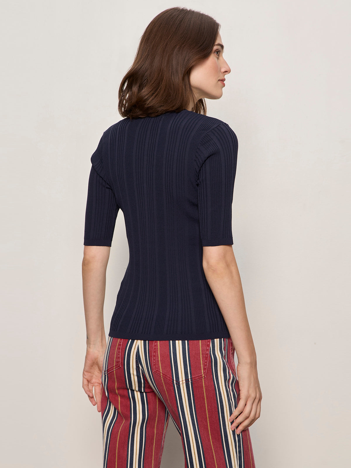 AIR OF EASE HALF SLEEVE TEE NAVY BLAZER - Sanctuary Clothing