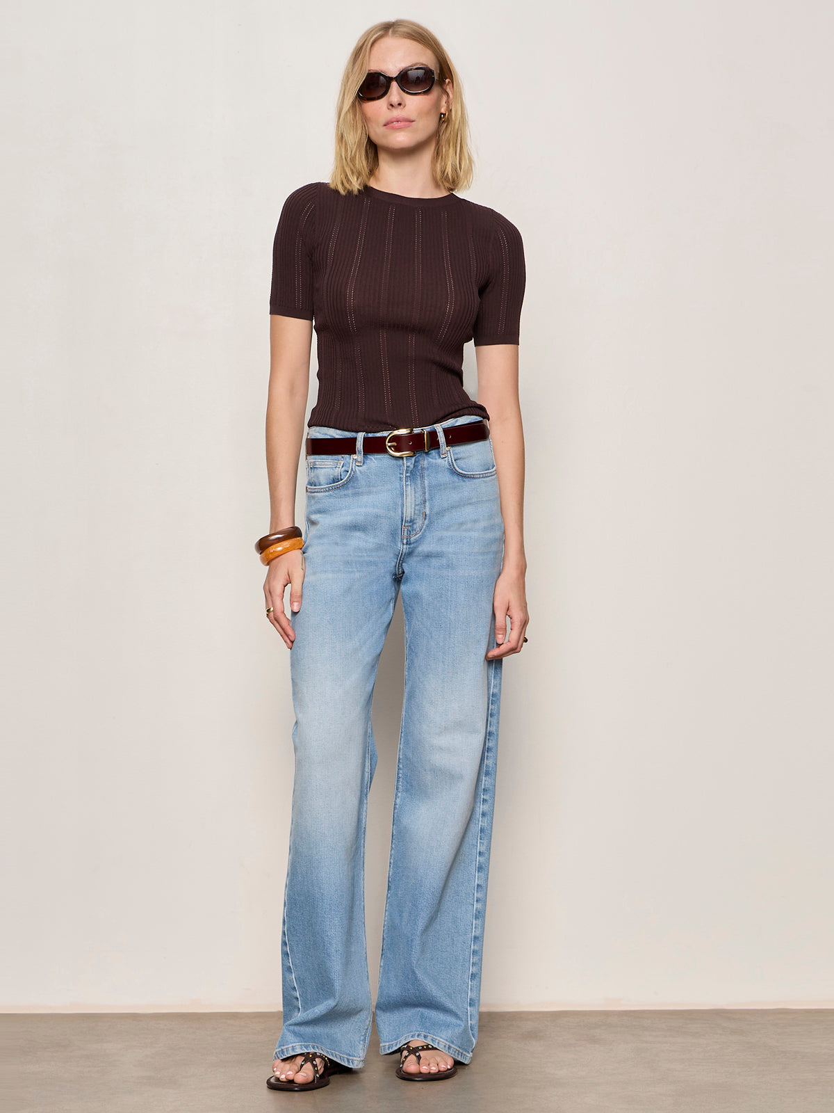 PERFECT KNITWEAR TEE RICH SOIL - Sanctuary Clothing