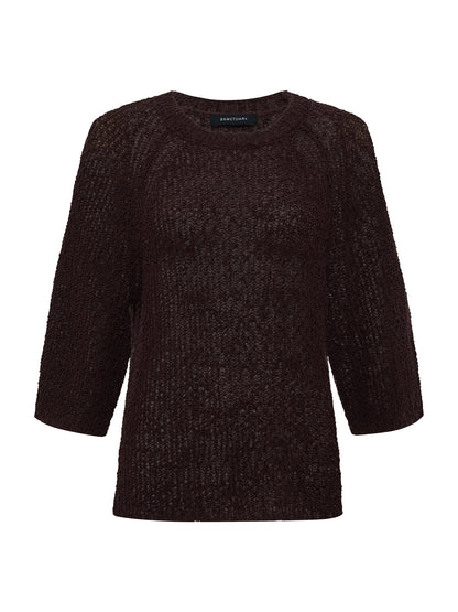 RAGLAN SWEATER TEE RICH SOIL - Sanctuary Clothing