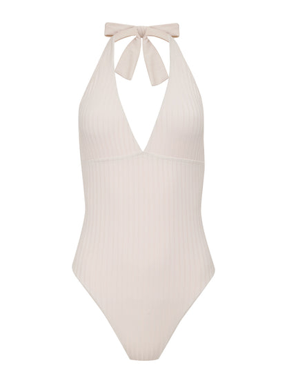 HALTER MIO W/ REMOVABLE CUPS WHITE SAND - Sanctuary Clothing