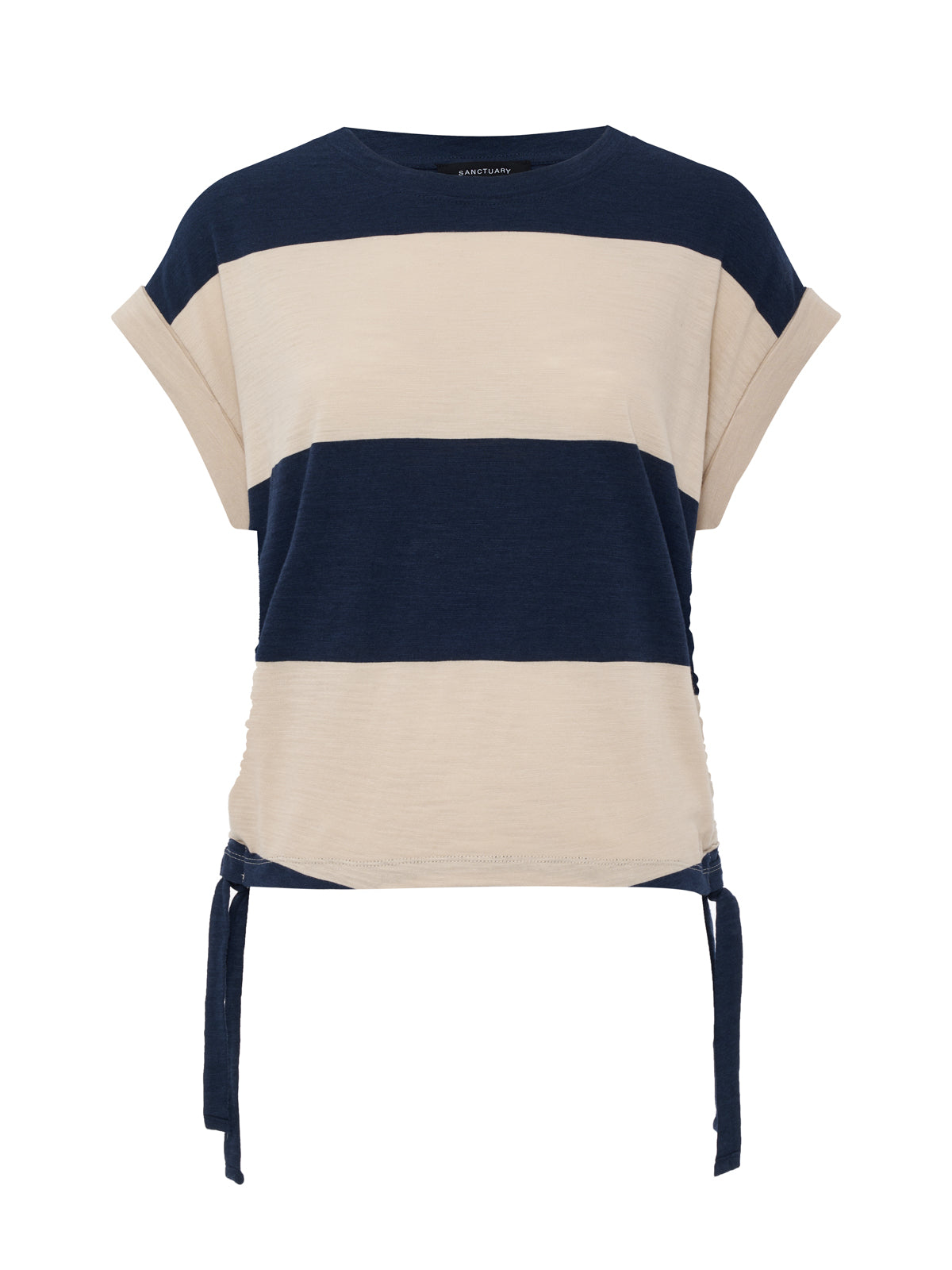 ALL DAY RUCHED TEE NAVY BLAZER/DARK OPAL RUGBY - Sanctuary Clothing