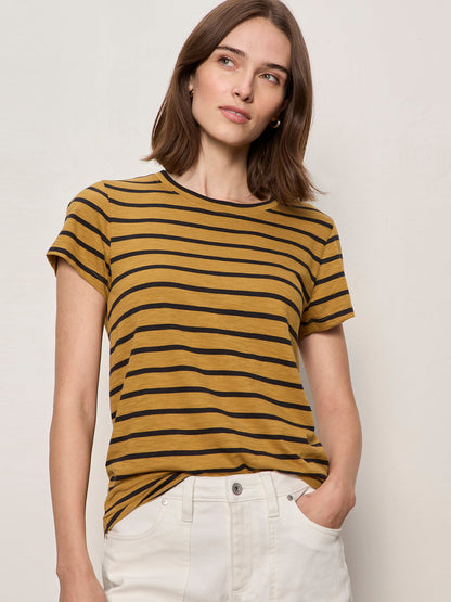 THE PERFECT TEE CUMIN/BLACK STRIPE - Sanctuary Clothing