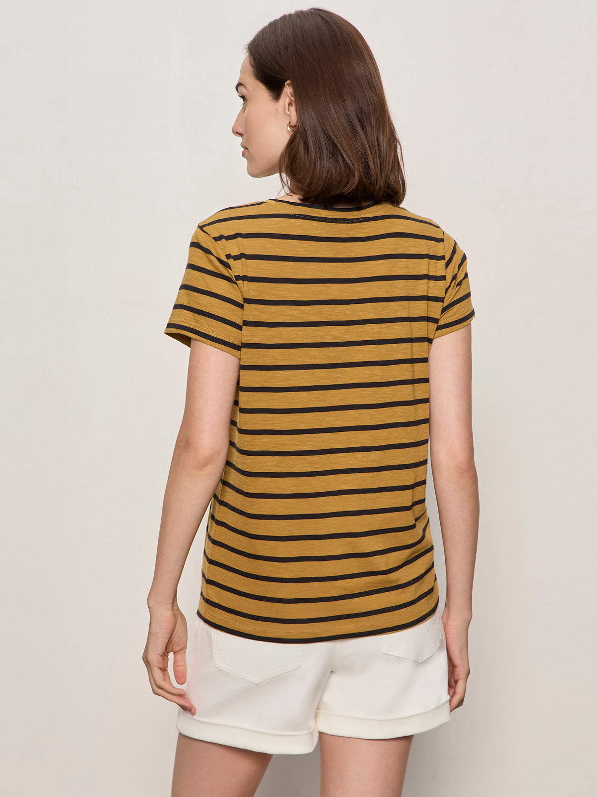 THE PERFECT TEE CUMIN/BLACK STRIPE - Sanctuary Clothing